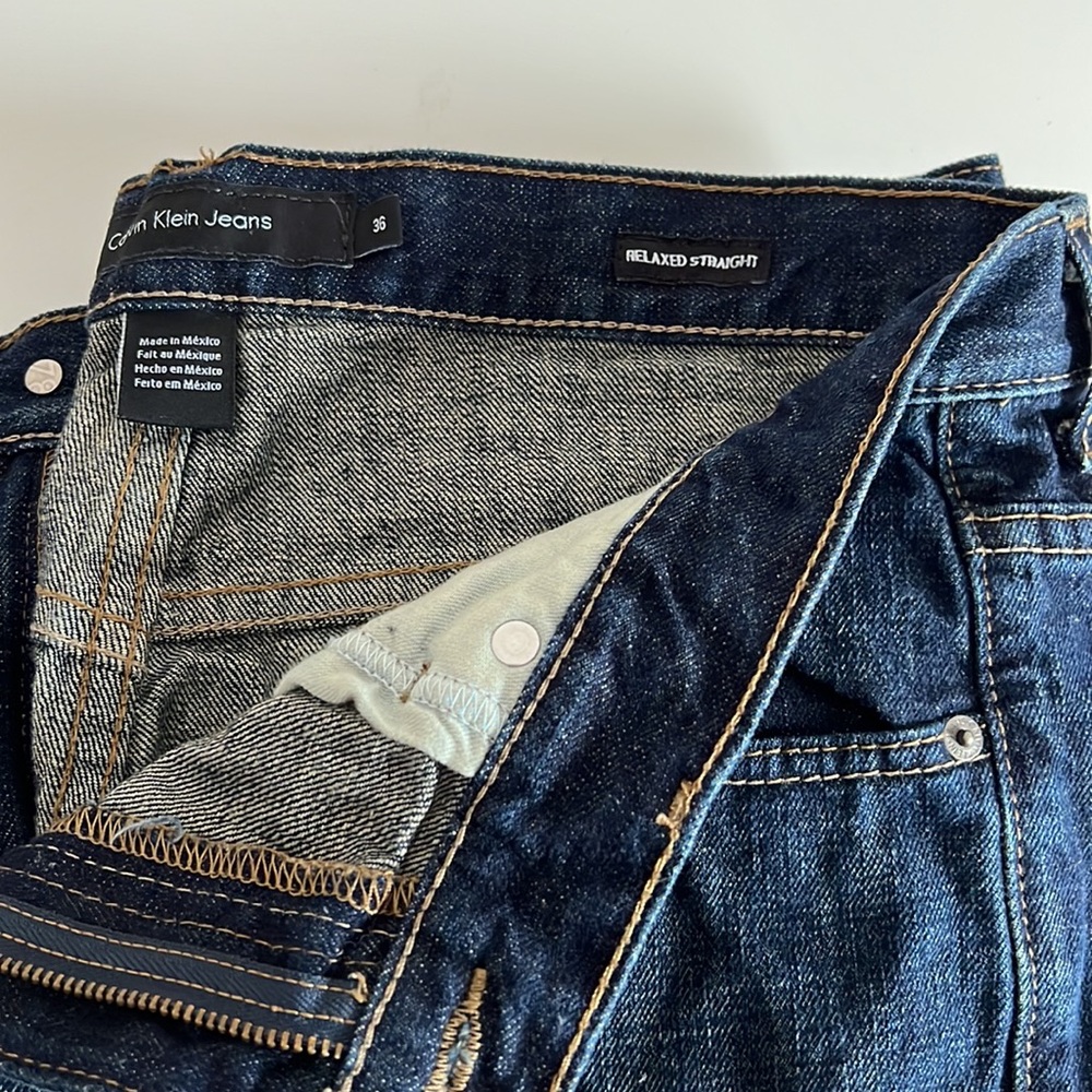 Men’s Calvin Klein Mens relaxed straight jeans 36